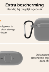 Nomfy Nomfy Siliconen Hoesje Voor Apple AirPods 4 - Grijs
