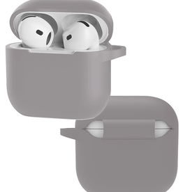 NoXx NoXx Siliconen Hoesje Voor Apple AirPods 4 - Grijs