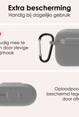 NoXx NoXx Siliconen Hoesje Voor Apple AirPods 4 - Grijs