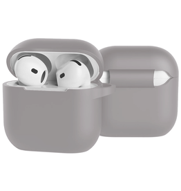 BASEY. BASEY. Siliconen Hoesje Voor Apple AirPods 4 - Grijs
