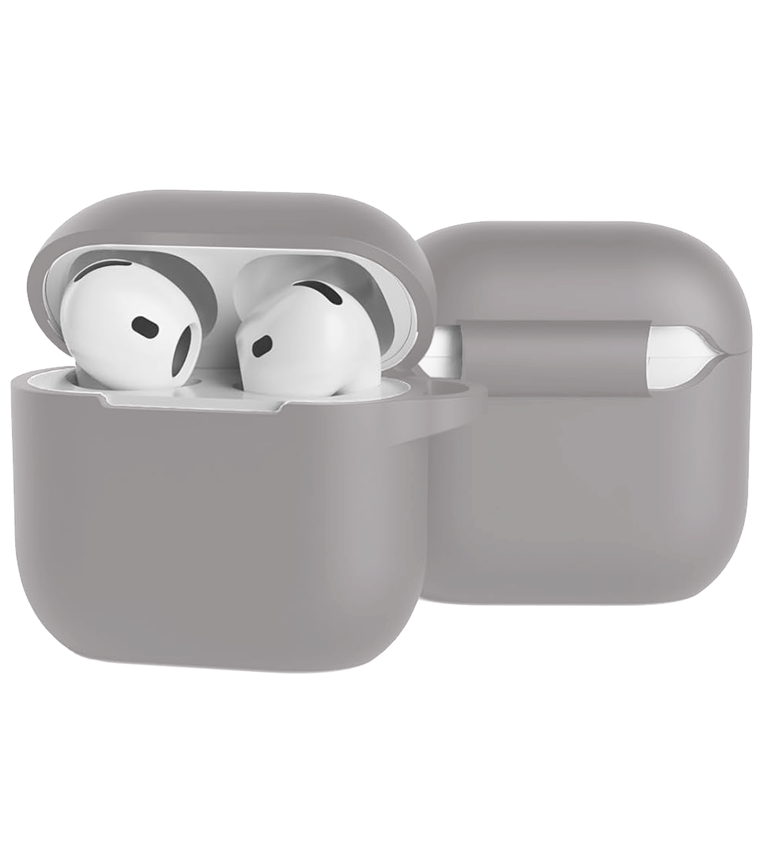 BASEY. BASEY. Siliconen Hoesje Voor Apple AirPods 4 - Grijs