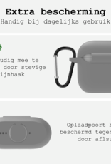 BASEY. BASEY. Siliconen Hoesje Voor Apple AirPods 4 - Grijs