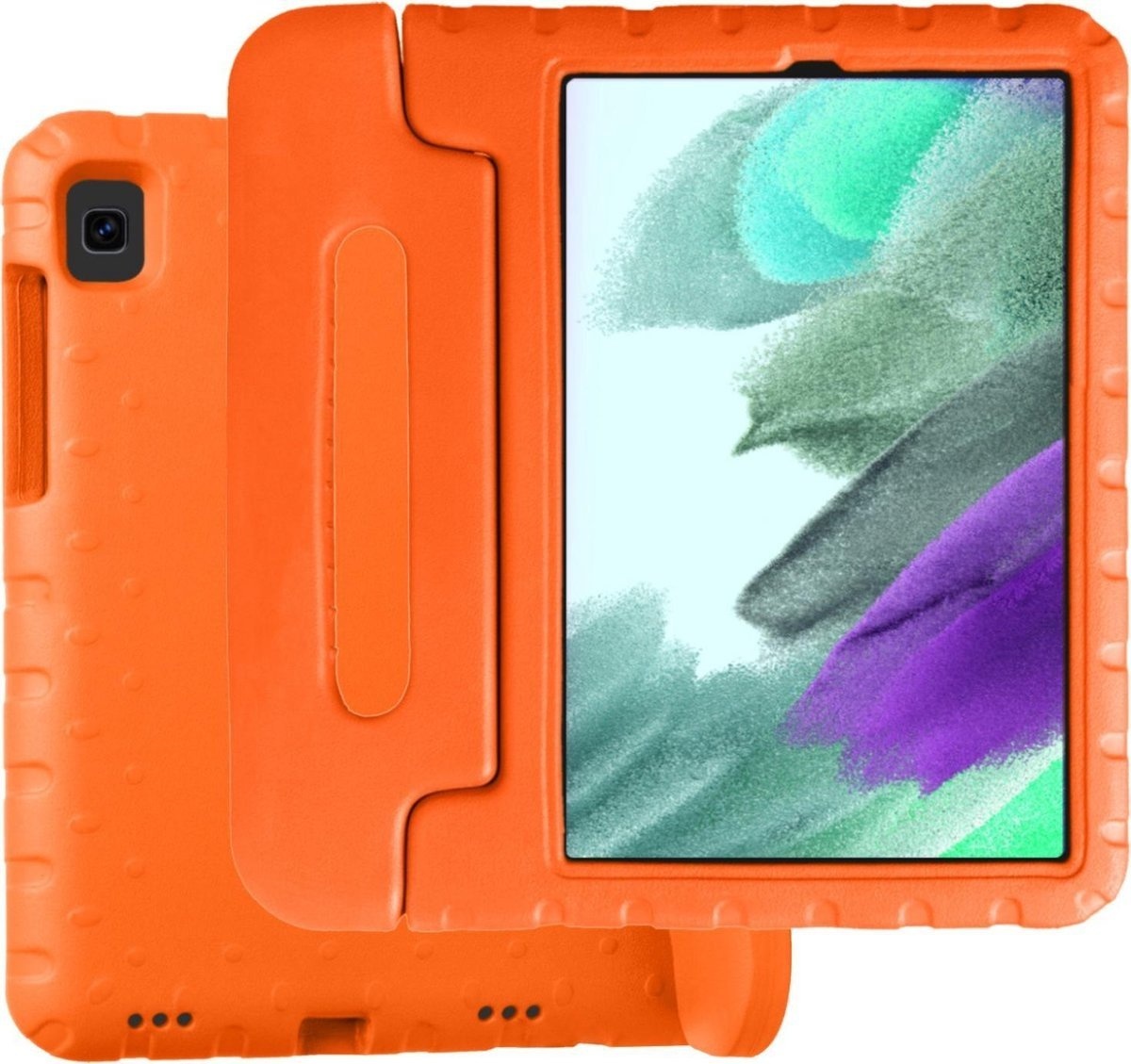 BASEY. BASEY. Samsung Galaxy Tab A7 Lite (2021) Kinderhoes met screenprotector - Oranje