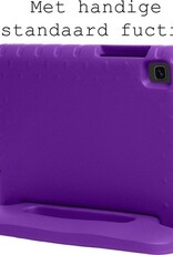 BASEY. BASEY. Samsung Galaxy Tab A7 Lite (2021) Kinderhoes met 2x screenprotector - Paars
