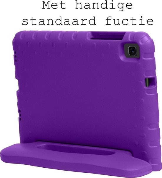 BASEY. BASEY. Samsung Galaxy Tab A7 Lite (2021) Kinderhoes met 2x screenprotector - Paars