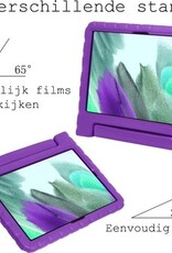 BASEY. BASEY. Samsung Galaxy Tab A7 Lite (2021) Kinderhoes met 2x screenprotector - Paars