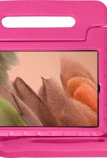NoXx NoXx Samsung Galaxy Tab A7 Lite (2021) Kinderhoes met screenprotector - Rood