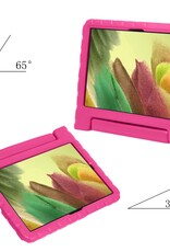 Nomfy Nomfy Samsung Galaxy Tab A7 Lite (2021) Kinderhoes met screenprotector - Rood