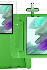 BASEY. BASEY. Samsung Galaxy Tab A7 Lite (2021) Kinderhoes met screenprotector - Groen