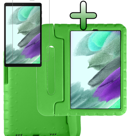 BASEY. BASEY. Samsung Galaxy Tab A7 Lite (2021) Kinderhoes met screenprotector - Groen