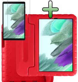 BASEY. BASEY. Samsung Galaxy Tab A7 Lite (2021) Kinderhoes met screenprotector - Rood