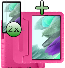 BASEY. BASEY. Samsung Galaxy Tab A7 Lite (2021) Kinderhoes met 2x screenprotector - Roze