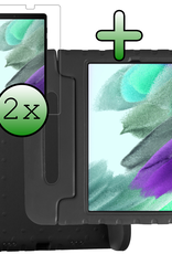 BASEY. BASEY. Samsung Galaxy Tab A7 Lite (2021) Kinderhoes met 2x screenprotector - Blauw