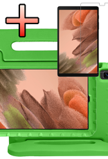 NoXx NoXx Samsung Galaxy Tab A7 Lite (2021) Kinderhoes met screenprotector - Oranje