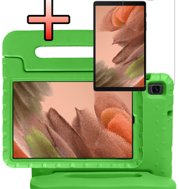 NoXx NoXx Samsung Galaxy Tab A7 Lite (2021) Kinderhoes met screenprotector - Groen