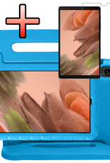 NoXx NoXx Samsung Galaxy Tab A7 Lite (2021) Kinderhoes met screenprotector - Groen