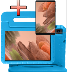 NoXx NoXx Samsung Galaxy Tab A7 Lite (2021) Kinderhoes met screenprotector - Blauw