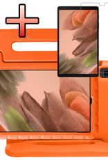 NoXx NoXx Samsung Galaxy Tab A7 Lite (2021) Kinderhoes met screenprotector - Roze