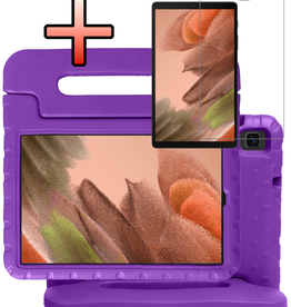 NoXx NoXx Samsung Galaxy Tab A7 Lite (2021) Kinderhoes met screenprotector - Paars