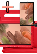 NoXx NoXx Samsung Galaxy Tab A7 Lite (2021) Kinderhoes met screenprotector - Zwart