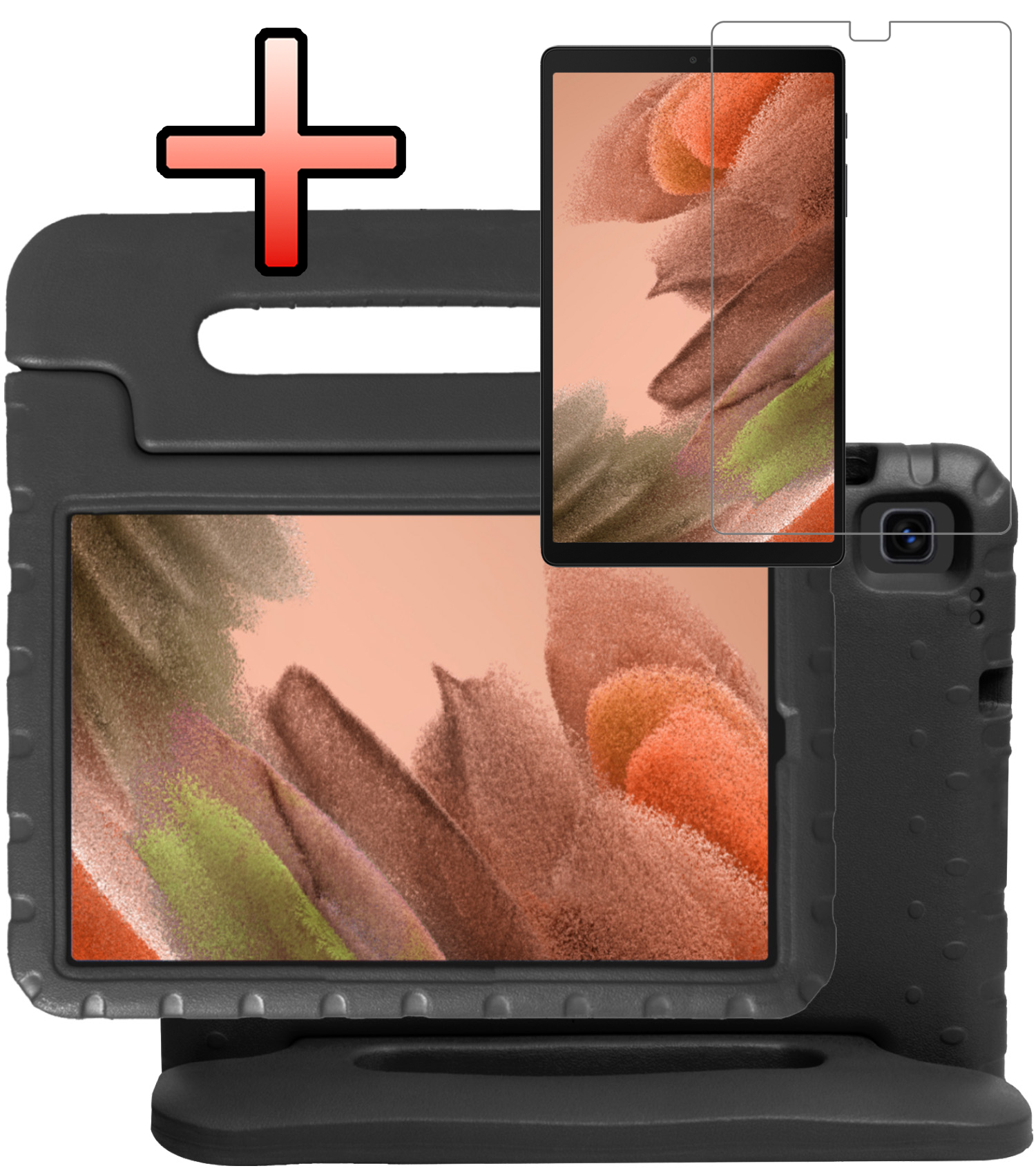 NoXx NoXx Samsung Galaxy Tab A7 Lite (2021) Kinderhoes met screenprotector - Blauw