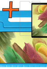 Nomfy Nomfy Samsung Galaxy Tab A7 Lite (2021) Kinderhoes met screenprotector - Groen