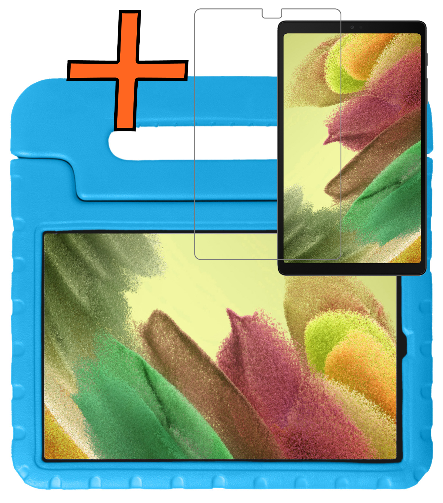 Nomfy Nomfy Samsung Galaxy Tab A7 Lite (2021) Kinderhoes met screenprotector - Groen