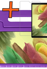 Nomfy Nomfy Samsung Galaxy Tab A7 Lite (2021) Kinderhoes met screenprotector - Paars