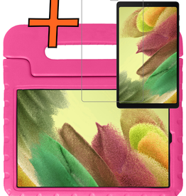 Nomfy Nomfy Samsung Galaxy Tab A7 Lite (2021) Kinderhoes met screenprotector - Roze