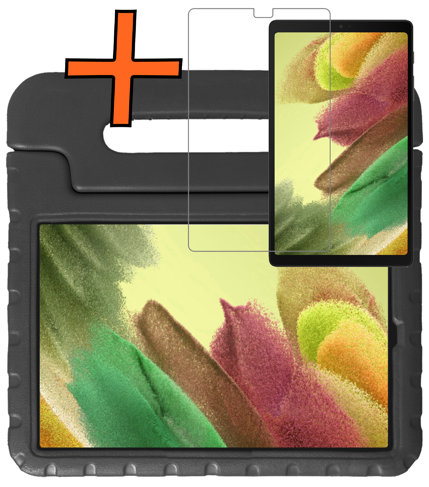 Nomfy Nomfy Samsung Galaxy Tab A7 Lite (2021) Kinderhoes met screenprotector - Blauw