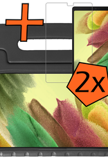 Nomfy Nomfy Samsung Galaxy Tab A7 Lite (2021) Kinderhoes met 2x screenprotector - Blauw