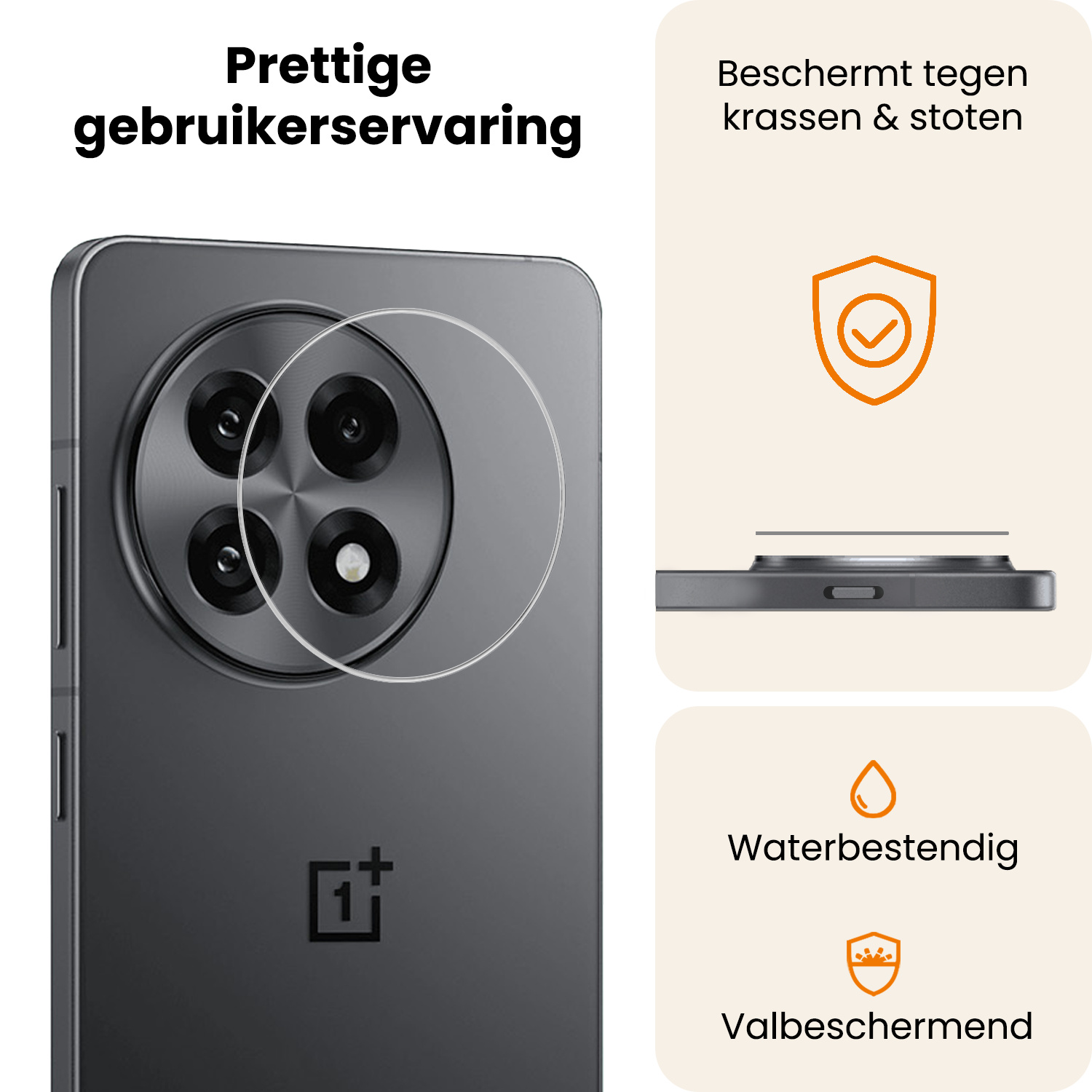 Nomfy Nomfy OnePlus 13R Camera Screenprotector - 3 PACK