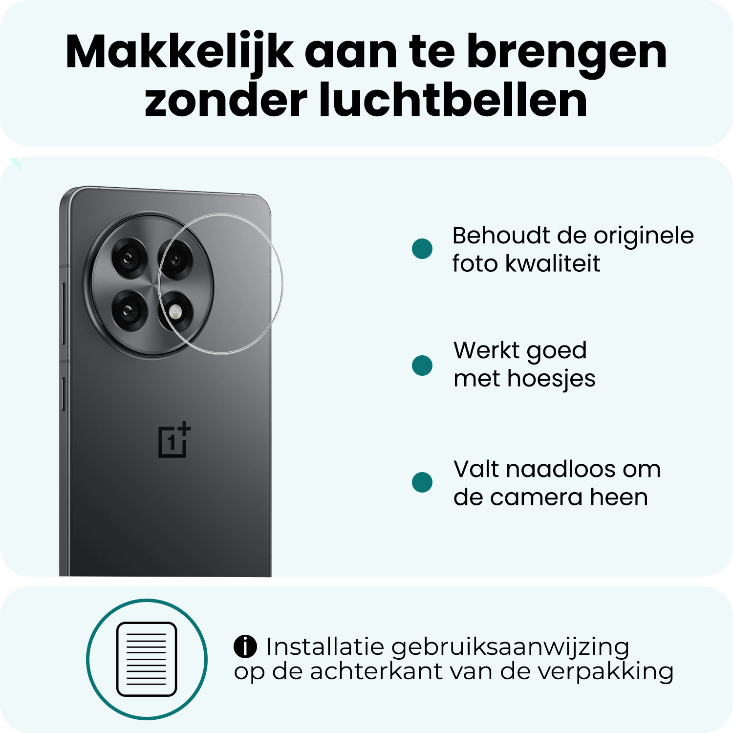 Forterra Forterra OnePlus 13R Camera Screenprotector - 3 PACK