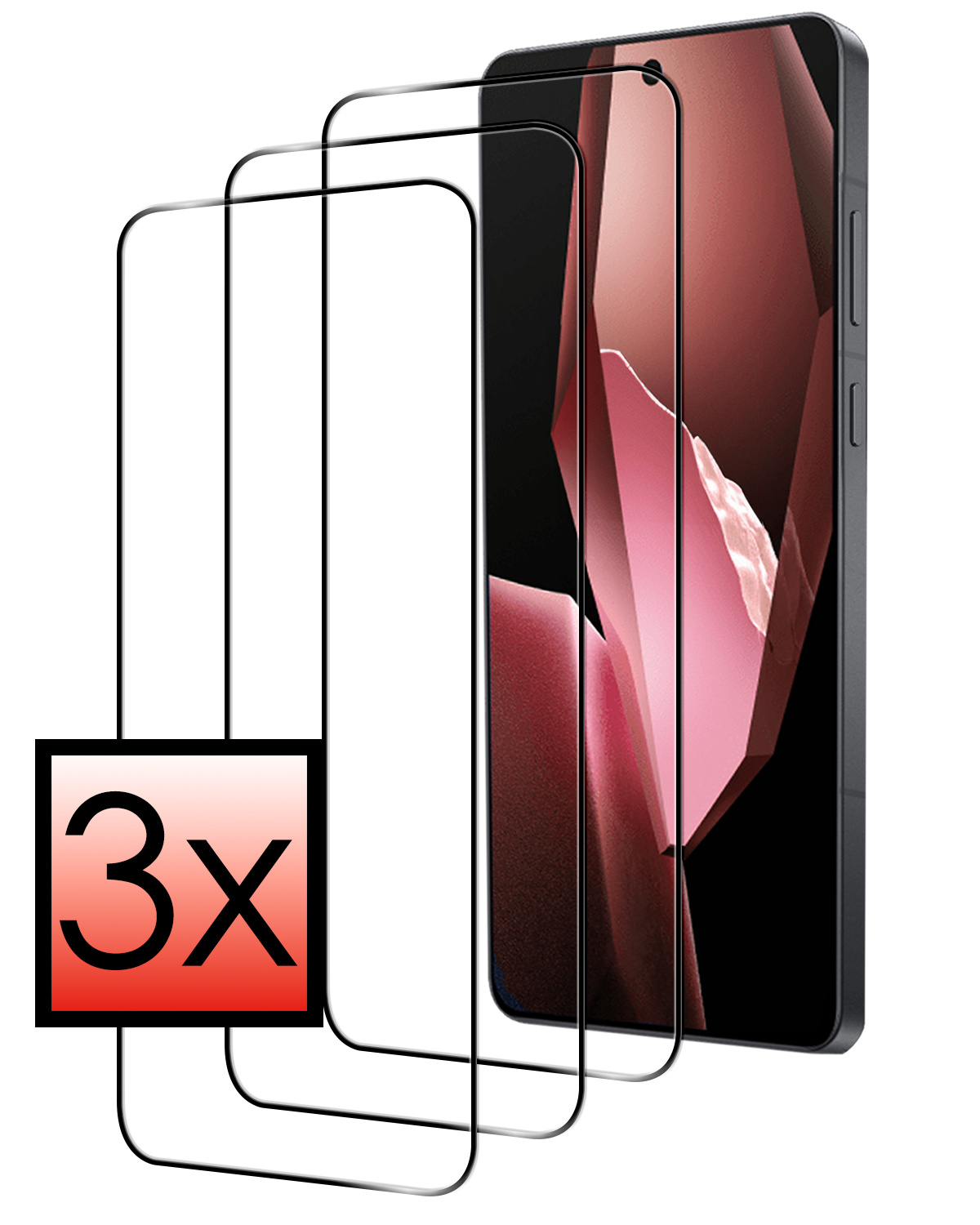 NoXx NoXx OnePlus 13R Screenprotector Full Cover - 3 PACK