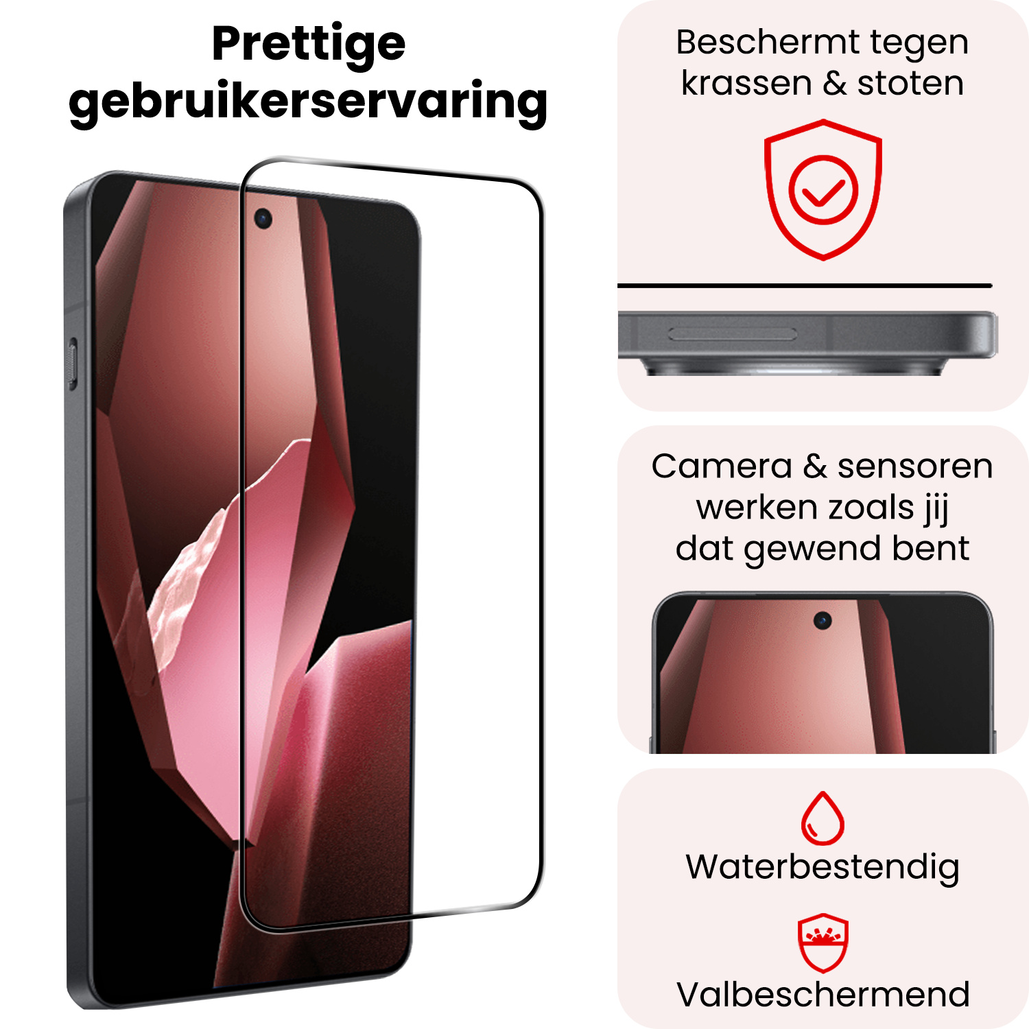 NoXx NoXx OnePlus 13R Screenprotector Full Cover - 3 PACK