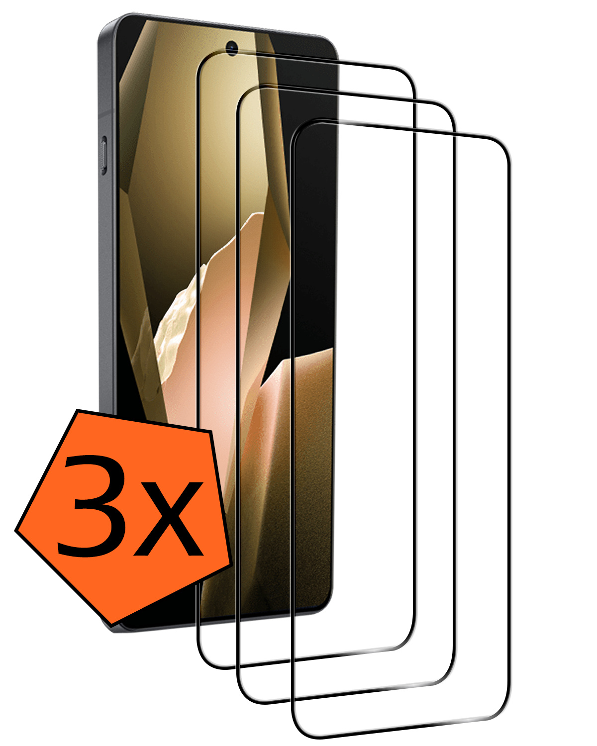 Nomfy Nomfy OnePlus 13R Screenprotector Full Cover - 3 PACK