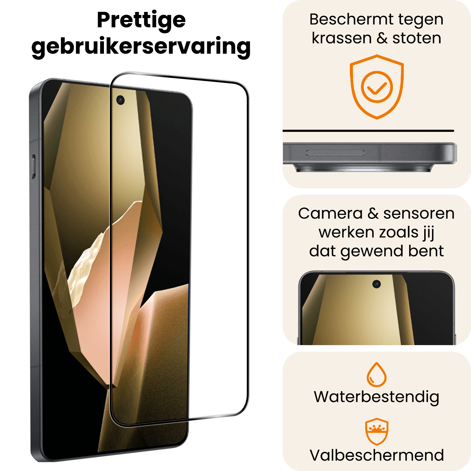 Nomfy Nomfy OnePlus 13R Screenprotector Full Cover - 3 PACK