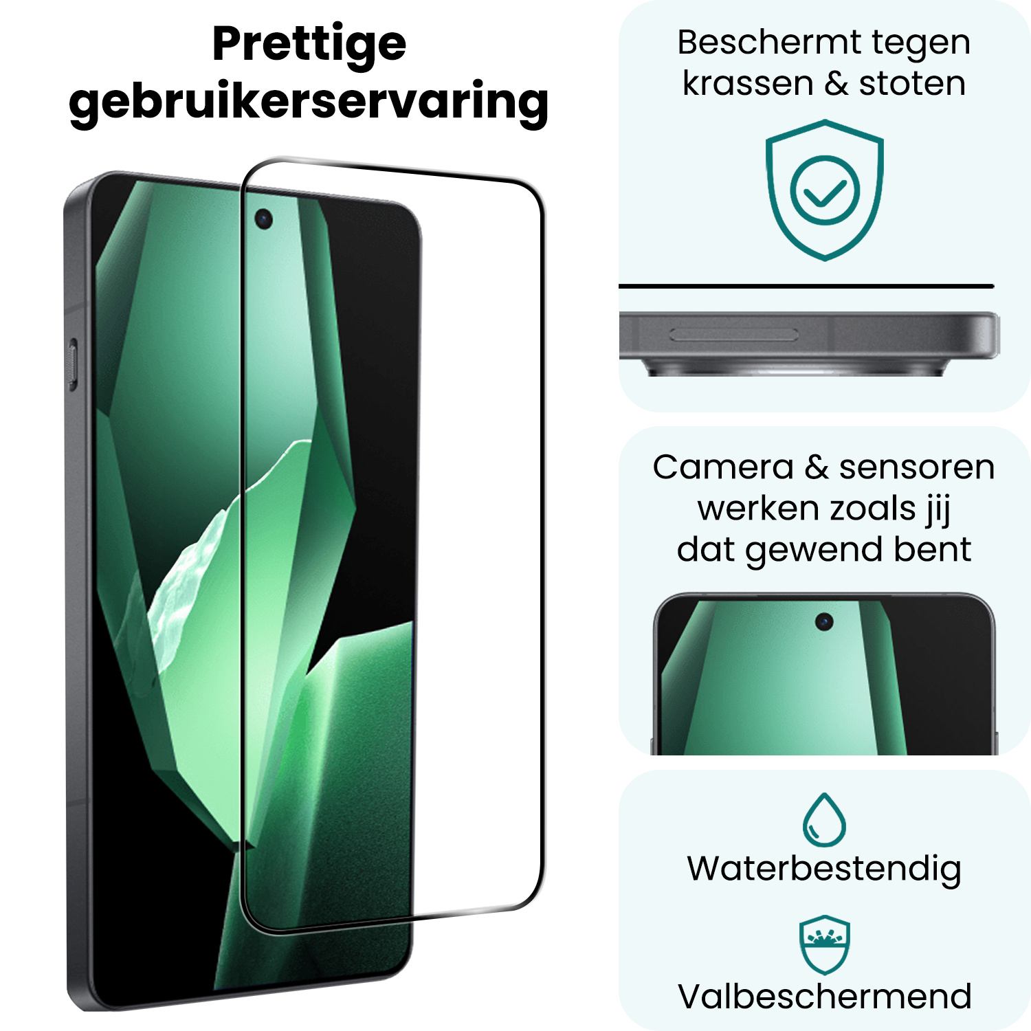 Forterra Forterra OnePlus 13R Screenprotector Full Cover - 3 PACK