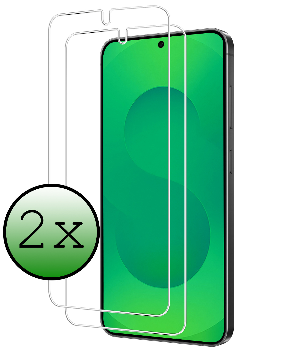 BASEY. BASEY. Samsung Galaxy S25 Plus Screenprotector Glas - 2 PACK