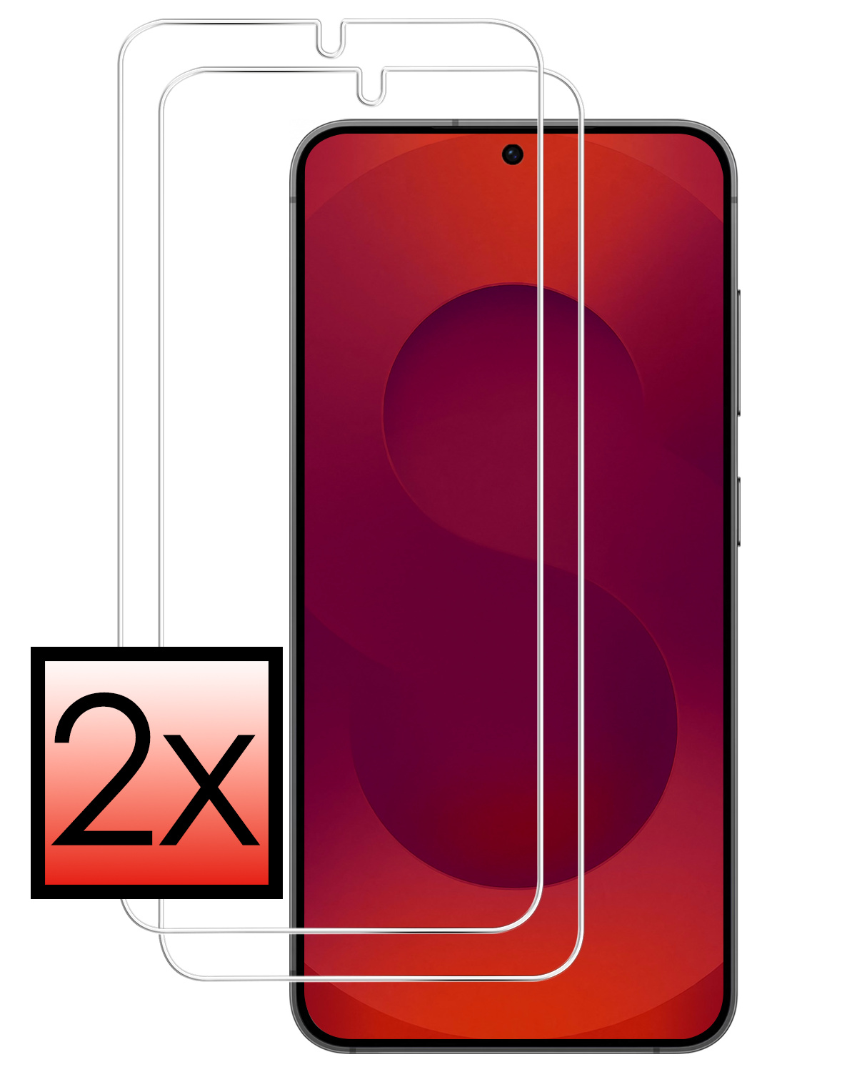 NoXx NoXx Samsung Galaxy S25 Screenprotector Glas - 2 PACK