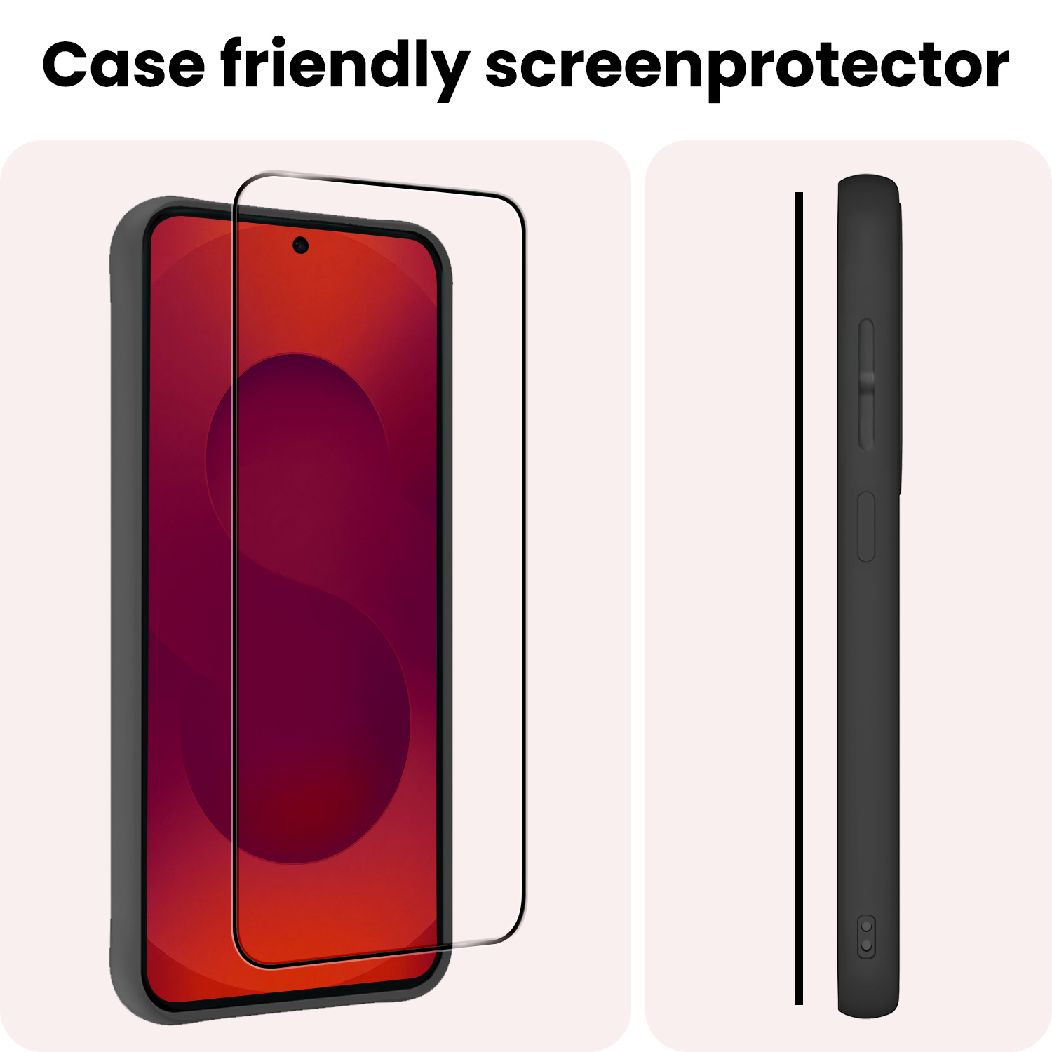 NoXx NoXx Samsung Galaxy S25 Screenprotector Glas Full Cover - 2 PACK