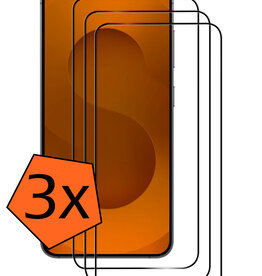 Nomfy Nomfy Samsung Galaxy S25 Screenprotector Glas Full Cover - 3 PACK