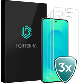 Forterra Forterra Samsung Galaxy S25 Screenprotector Glas - 3 PACK