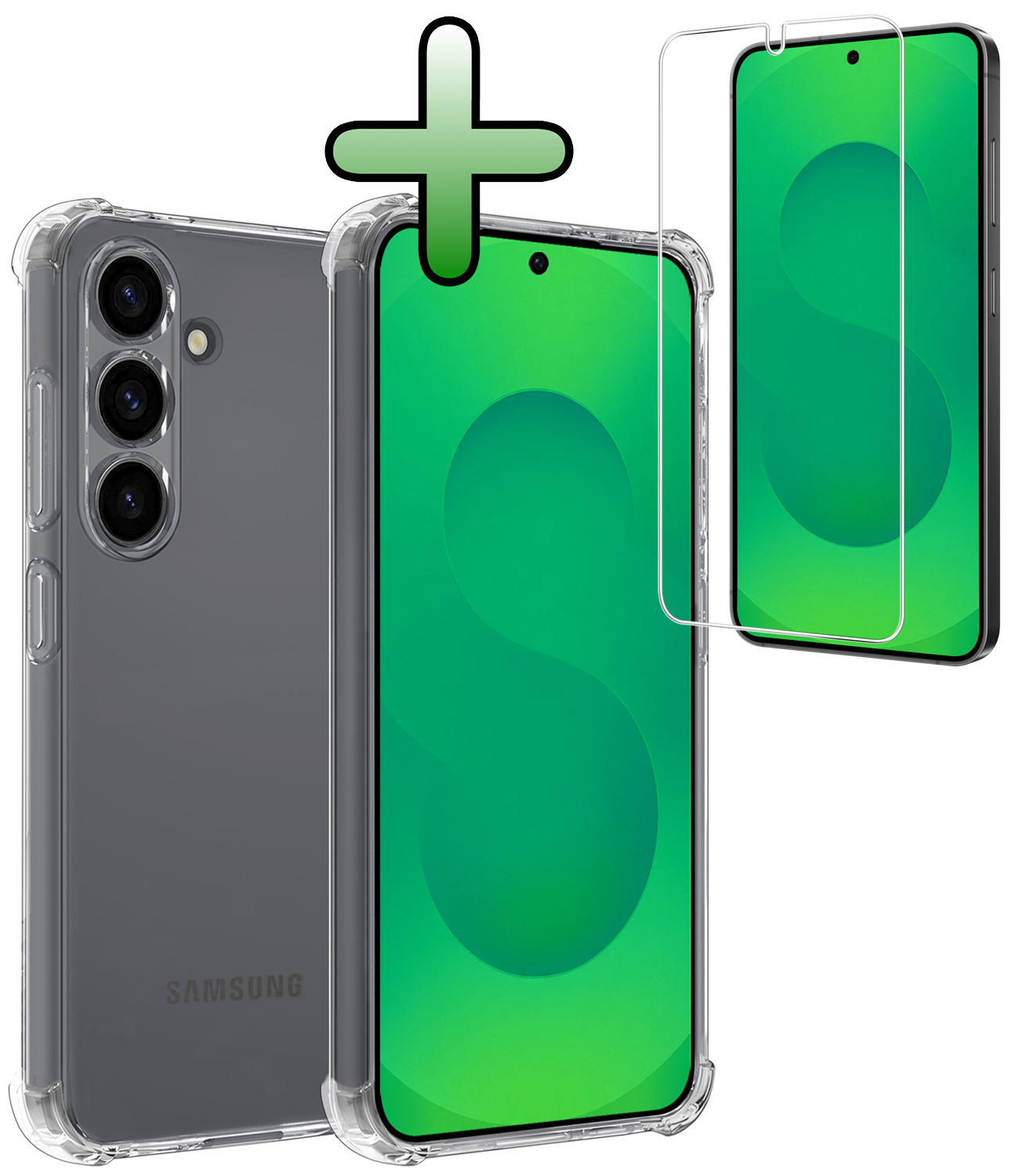 BASEY. BASEY. Samsung Galaxy S25 Hoesje Shockproof Met Screenprotector