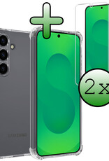 BASEY. BASEY. Samsung Galaxy S25 Hoesje Shockproof Met 2x Screenprotector