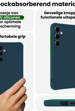BASEY. BASEY. Samsung Galaxy S25 Hoesje Siliconen - Donkerblauw