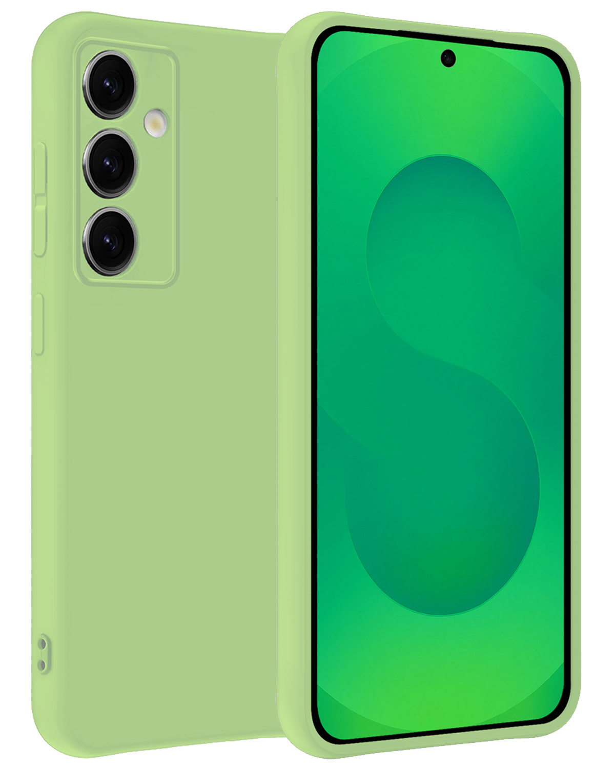 BASEY. BASEY. Samsung Galaxy S25 Hoesje Siliconen - Groen