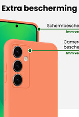 BASEY. BASEY. Samsung Galaxy S25 Hoesje Siliconen - Perzik