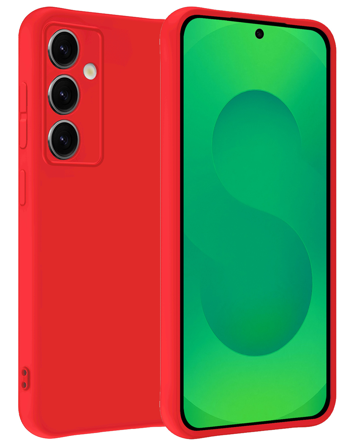 BASEY. BASEY. Samsung Galaxy S25 Hoesje Siliconen - Rood