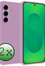 BASEY. BASEY. Samsung Galaxy S25 Hoesje Siliconen - Lila - 2 PACK